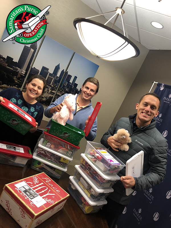 Parker Executive Search Team - Operation Christmas Child